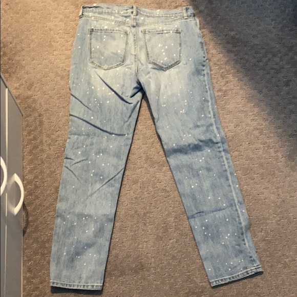 Old Navy Boyfriend Paint Splatter Jeans - Picture 2 of 2